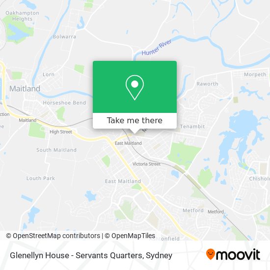 Mapa Glenellyn House - Servants Quarters