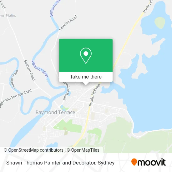 Shawn Thomas Painter and Decorator map