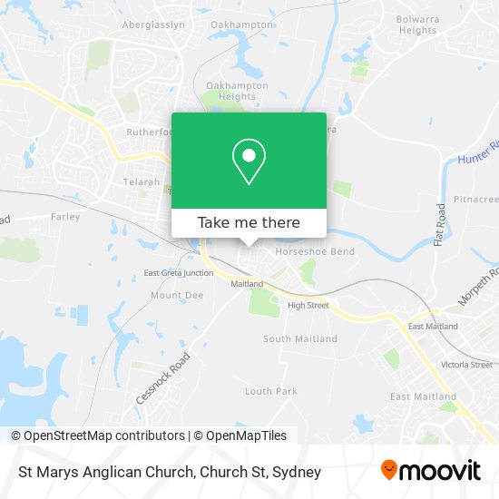 St Marys Anglican Church, Church St map