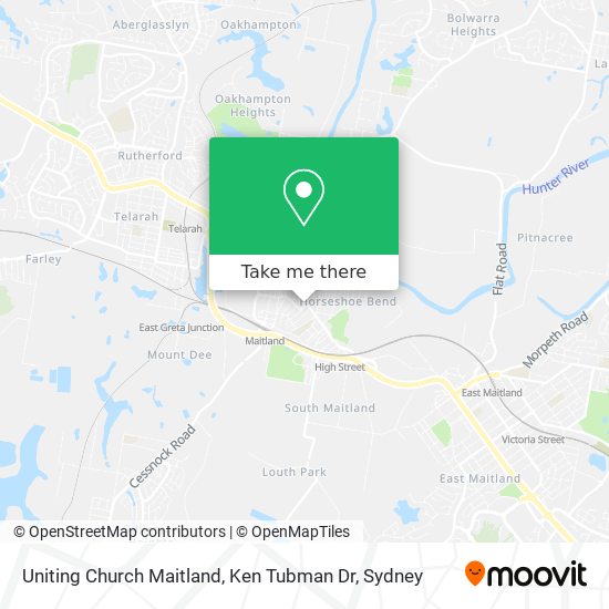 Uniting Church Maitland, Ken Tubman Dr map