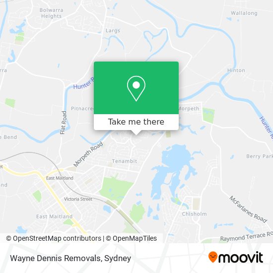 Mapa Wayne Dennis Removals