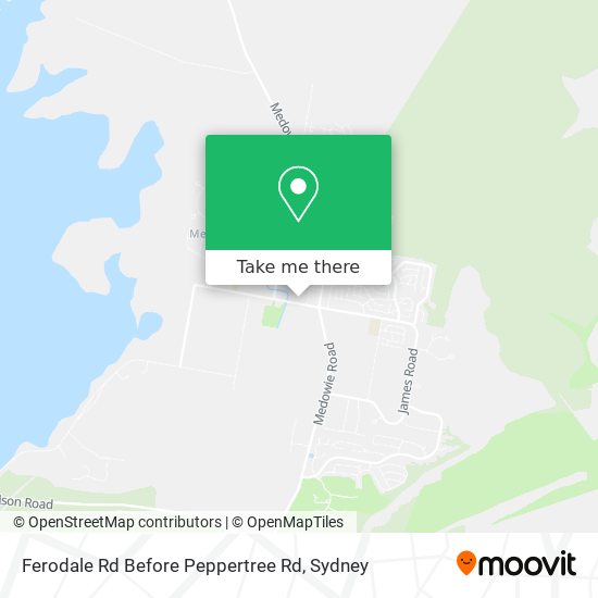 Ferodale Rd Before Peppertree Rd map