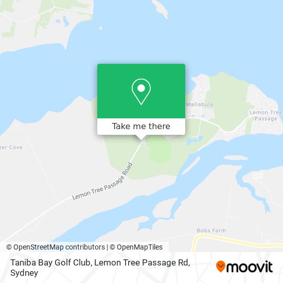 Taniba Bay Golf Club, Lemon Tree Passage Rd map