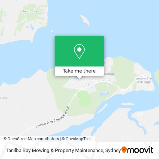 Mapa Tanilba Bay Mowing & Property Maintenance