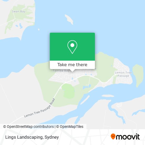 How to get to Lings Landscaping in Tanilba Bay by Bus or Train?