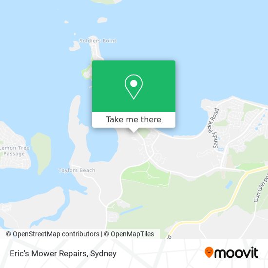 Eric's Mower Repairs map