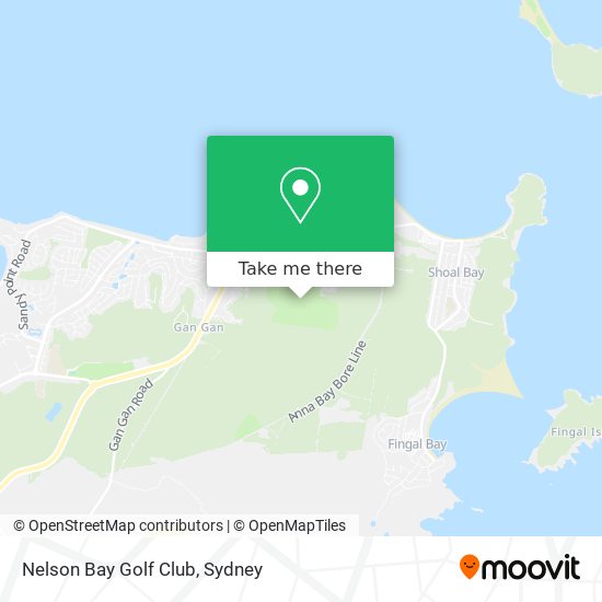 Mapa Nelson Bay Golf Club