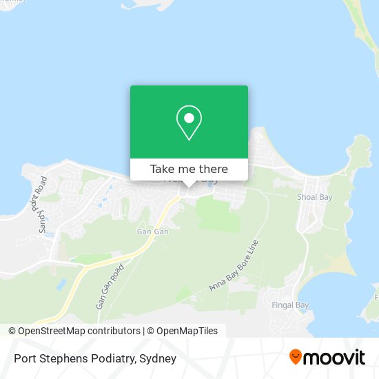 Mapa Port Stephens Podiatry