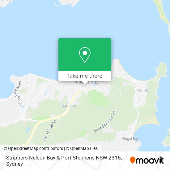 Mapa Strippers Nelson Bay & Port Stephens NSW 2315