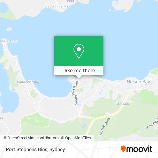 Mapa Port Stephens Bins