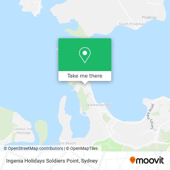 Ingenia Holidays Soldiers Point map