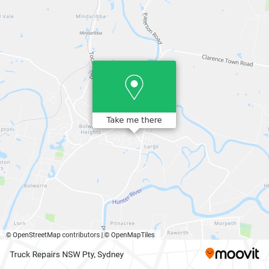 Truck Repairs NSW Pty map