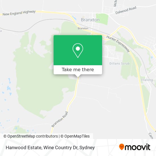 Hanwood Estate, Wine Country Dr map