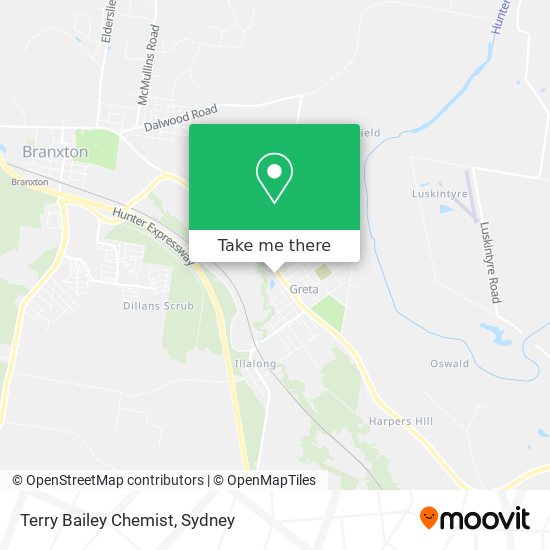 Terry Bailey Chemist map