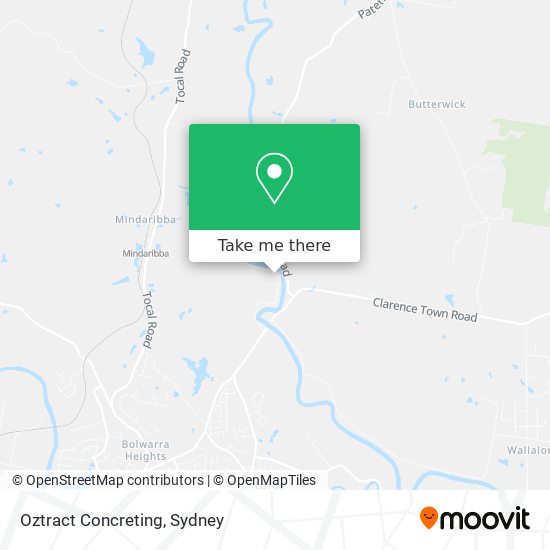 Oztract Concreting map