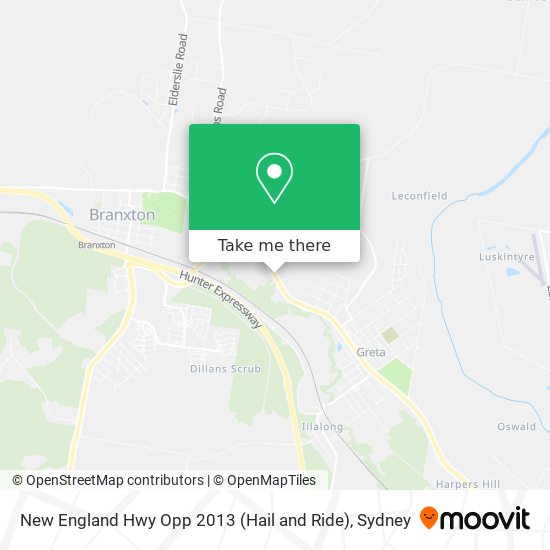 New England Hwy Opp 2013 (Hail and Ride) map