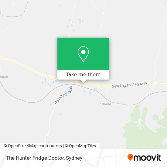 The Hunter Fridge Doctor map