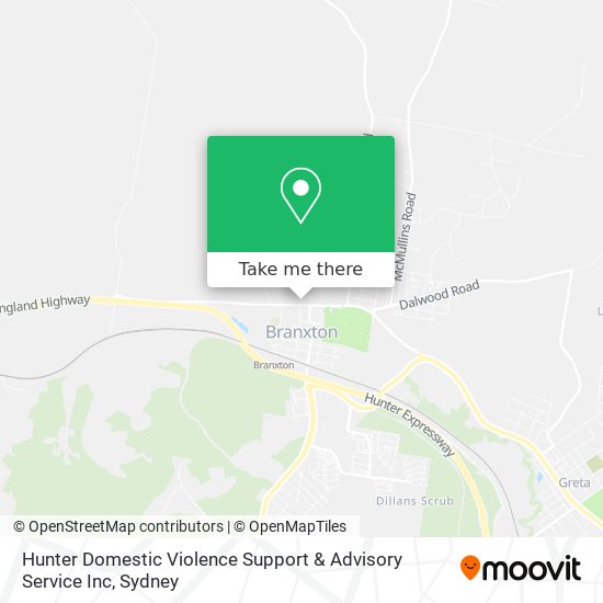 Mapa Hunter Domestic Violence Support & Advisory Service Inc