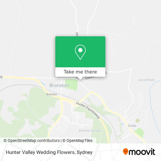 Hunter Valley Wedding Flowers map