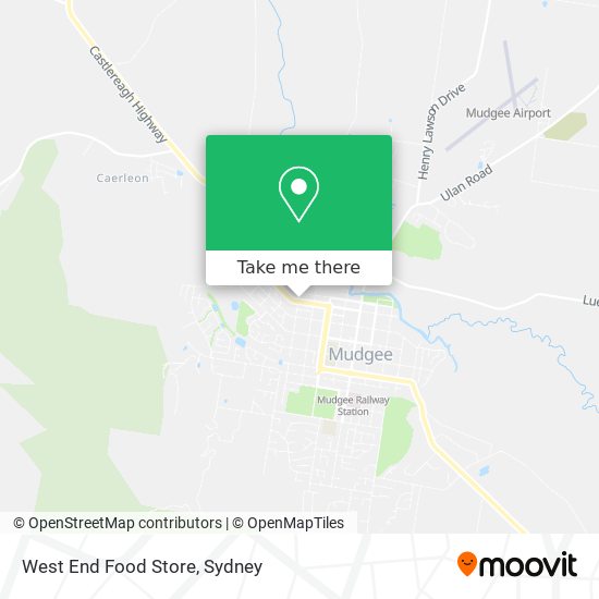 West End Food Store map