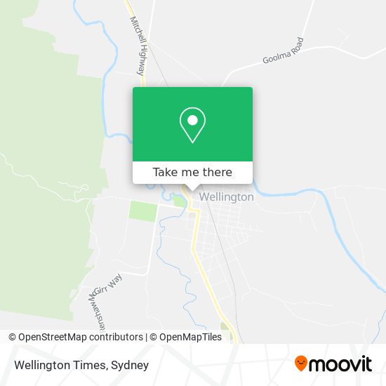 Wellington Times map
