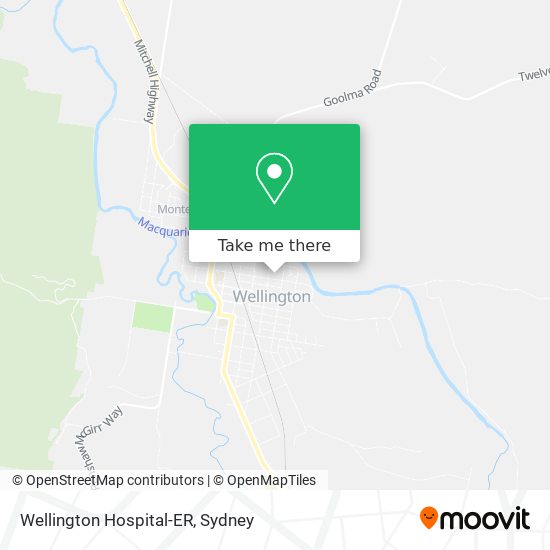 Wellington Hospital-ER map