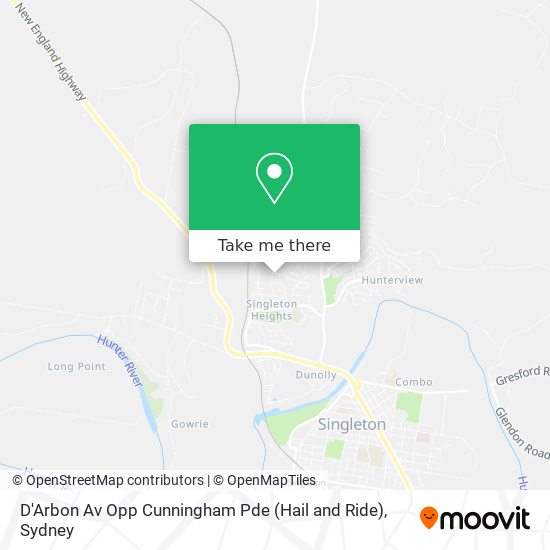 D'Arbon Av Opp Cunningham Pde (Hail and Ride) map