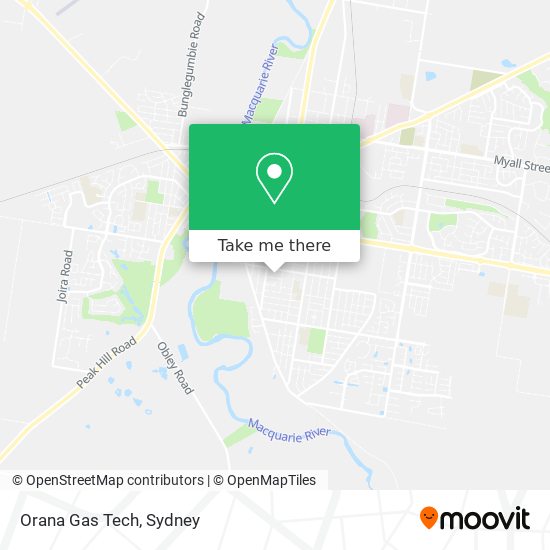 Orana Gas Tech map