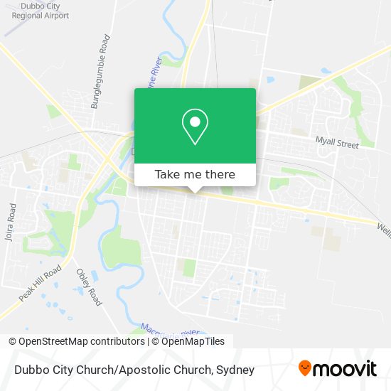 Dubbo City Church / Apostolic Church map