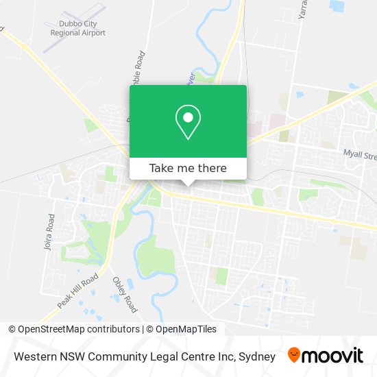 Mapa Western NSW Community Legal Centre Inc