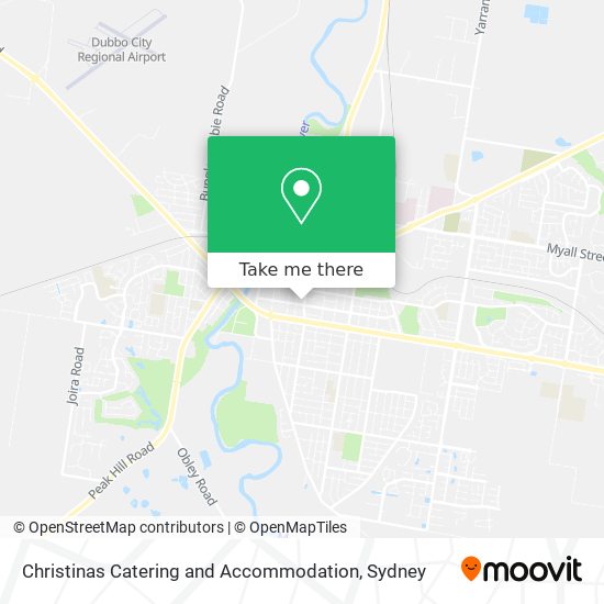 Christinas Catering and Accommodation map