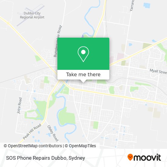 SOS Phone Repairs Dubbo map
