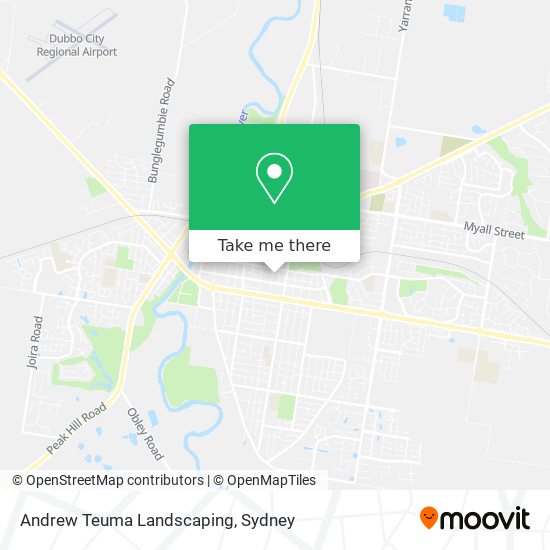 Andrew Teuma Landscaping map