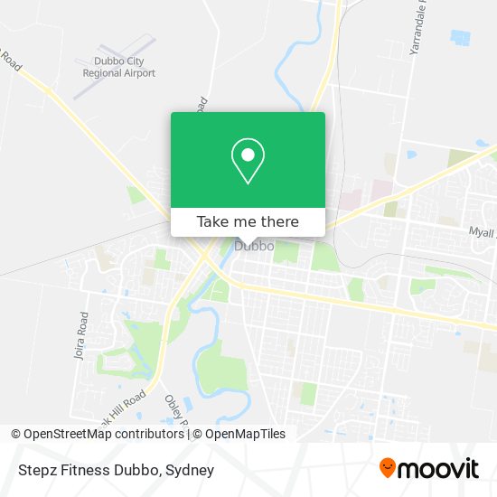 Mapa Stepz Fitness Dubbo