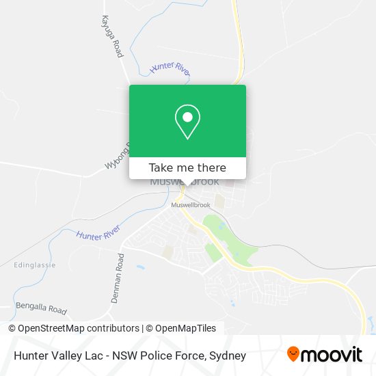 Mapa Hunter Valley Lac - NSW Police Force