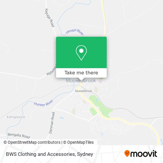 BWS Clothing and Accessories map
