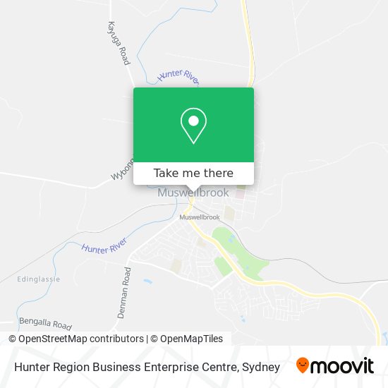 Mapa Hunter Region Business Enterprise Centre