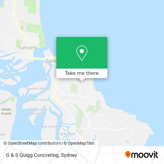 G & S Quigg Concreting map