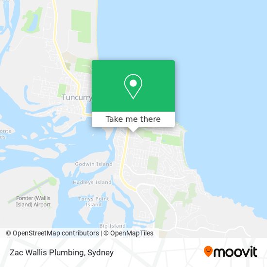 Zac Wallis Plumbing map