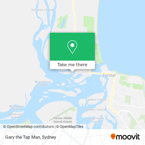 Gary the Tap Man map