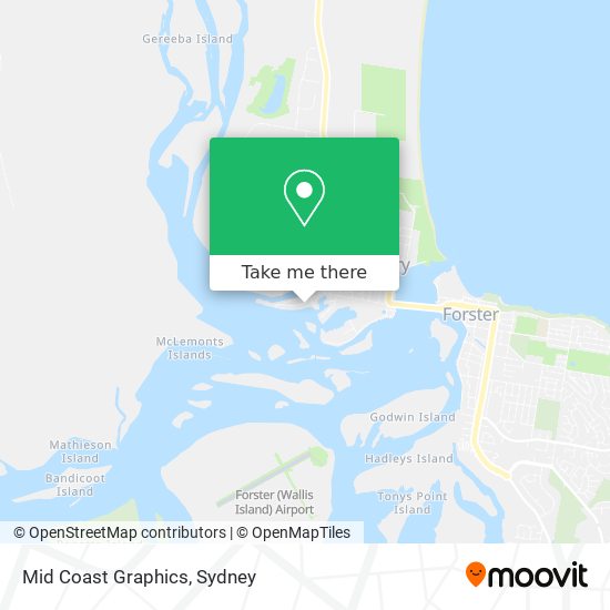 Mid Coast Graphics map