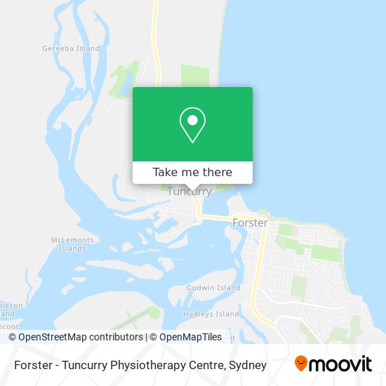 Mapa Forster - Tuncurry Physiotherapy Centre