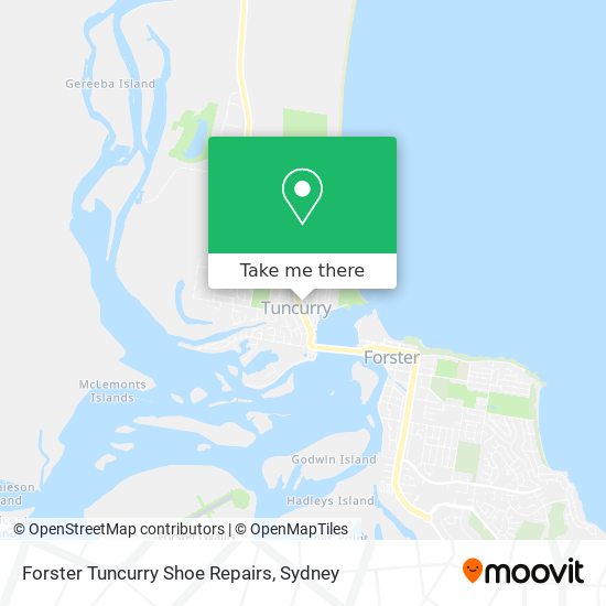 Mapa Forster Tuncurry Shoe Repairs