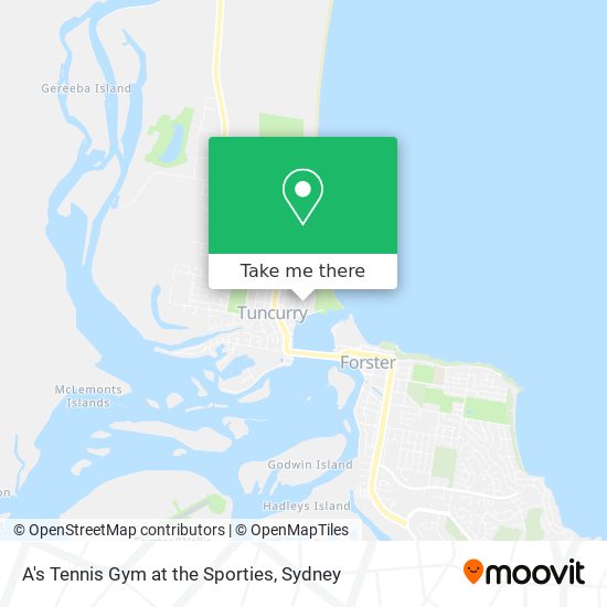 A's Tennis Gym at the Sporties map