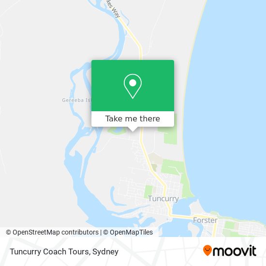 Tuncurry Coach Tours map
