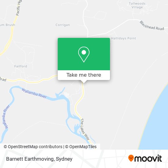Barnett Earthmoving map
