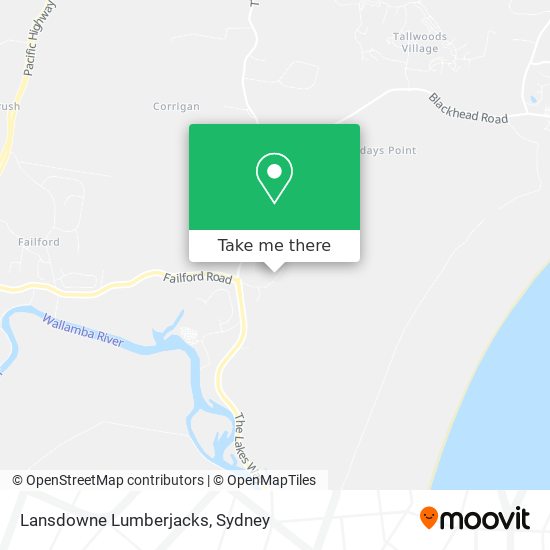 Lansdowne Lumberjacks map
