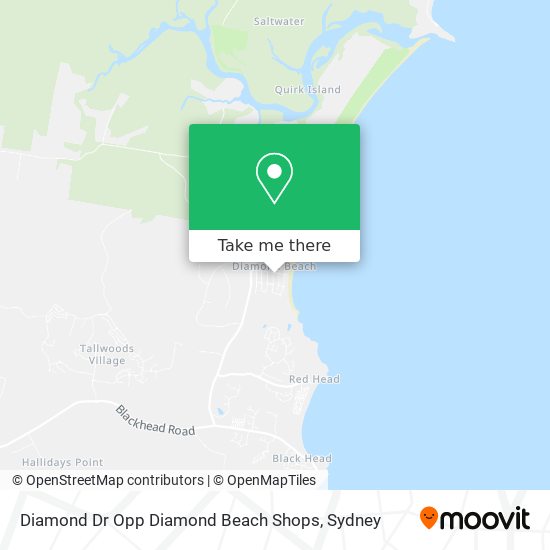 Mapa Diamond Dr Opp Diamond Beach Shops