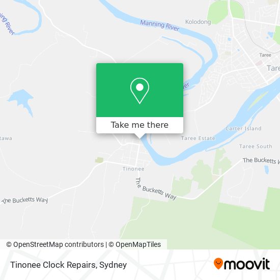 Tinonee Clock Repairs map