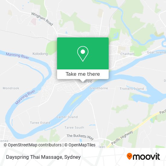 Dayspring Thai Massage map